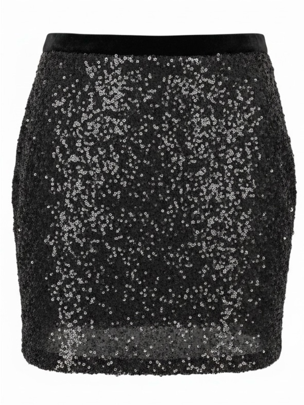 Bebe Vintage Black Sequin Mini Skirt Size Small